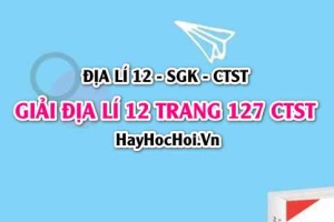 Giải Địa lí 12 trang 127 Chân trời sáng tạo SGK